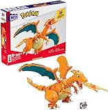 MEGA Pokemon Action Figure Building Toys Set, Charizard with 222 Pieces, 1 Poseable Character, 4 Inches Tall, Gift Ideas for Kids