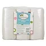 OsoCozy Flushable Diaper Liners 3 Pack - Makes Cloth Diapering Laundering Easier - Super Soft and Gentle on Baby’s Skin -100 Sheets per roll -3 Rolls.