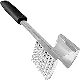 Gorilla Grip Meat Tenderizer, Stainless Steel Kitchen Hammer Mallet, Soft Touch Handle, Cooking Tool Maximizes Food Flavor, Textured Side to Tenderize, Smooth Flattens Steaks, Pound Beef, Black