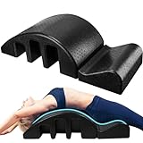 Faittd Pilates Spine Corrector,Black Foam Step Barrel for Spine Health, Balance, Core Strengthening and Stretching