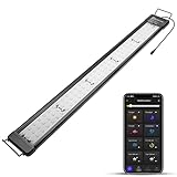 hygger 50W Smart Aquarium Light, Bluetooth LED Light with App Control, Full Spectrum Fish Tank Light with 24/7 Lighting Cycle, 5 Modes, Adjustable Timer, for 36'-42' Freshwater Planted Tank