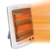 SONBION Infrared Heater, Portable Radiant Heater, Electric Heater for Indoor Use, Space Heater for Garage Office, Two Heat Settings and Foldable Holder, Overheat and Tip Over Protection, ETL Listed