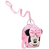 Disney Toddler Backpack with Reins, Minnie Mouse Backpack Reins for Kids, Child Harness Toddler Reins 1-4 Years