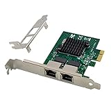 Dual-Port PCIe Gigabit Ethernet Server Adapter with NetXtreme BCM5720-2P Chipset PCI Express 1000M Network LAN Card for Windows Sever Linux Ubuntu VMware