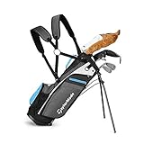 TaylorMade Rory Junior Golf Set K40 (6 PC Set, Right Hand, Regular Flex),Black/Blue/White