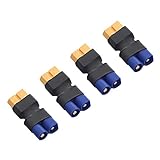 FLY RC 4pcs Male EC3 to Female XT60 Adapter Wireless Connector for RC FPV Drone Car Lipo NiMH Battery Charger ESC