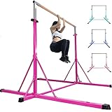 FC FUNCHEER Gymnastics bar for Kids Ages 5-20, Gymnastic Training bar-Height 35.4' to 59'/45' to 69', 5FT/6FT Base Length -Gymnastics Equipment for Home