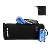 BEISUOSI Golf Cooler Bag - Insulated Soft Cooler Bags with Capacity of 6 cans or 2 wine bottles, Padded Detachable Shoulder Strap Black