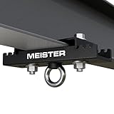 Meister Beam Clamp Hanger Mount for Boxing & MMA Heavy Bags, Suspension Straps & Ceiling Fixtures - Black - 3.5' - 5.5'