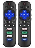 (Pack of 2) Replaced Remote Control for Roku TV Universal Replacement Compatible with TCL/Hisense/Element/Insignia/JVC/Onn/Philips/RCA/Sharp/Westinghouse Series Smart TVs