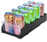 KEKIN Drink organizer for fridge comes equipped with a Super Smooth Roller glide system with gravity feed. Drink dispenser for fridge is Fully assembled, Its a great fridge organizer, Drink Organizer.
