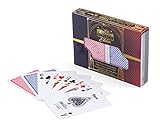 Regal Games Monaco Elite 100% Plastic Premium Waterproof Poker Size Playing Cards (2 Pack)