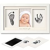 Inkless Baby Hand and Footprint Kit -Ink Pad for Baby Hand and Footprints,Dog Paw Print Kit,Dog Nose Print Kit,Clean Touch Newborn Print Kit,Baby Registry,Baby Shower Gifts,Girls,Boys (Alpine White)