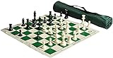 US Chess Quiver Tournament Chess Set Combination Triple Weighted (Green)