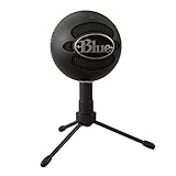 Blue Snowball iCE Plug 'n Play USB Microphone for Recording, Streaming, Podcasting, Gaming on PC and Mac, with Cardioid Condenser Capsule, Adjustable Desktop Stand and USB Cable - Black