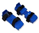 Toddler Ice Skates - Adjustable Double Runner Bob Skates with Durable Hook and Loop Fastener Straps - Stable Kids ice Skates to Introduce Your Little one to ice Skating (Blue)