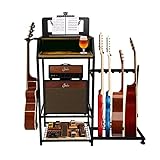 CSSZ Guitar Stand Multiple Guitars, Guitar Amp Stand, Electric Guitar Stand Floor, Bass Guitar Stand Acoustic, Bass Guitar Accessories Gifts, Guitar Rack with Compact and Stylish Design