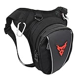 Oxford Waist Pack Motorcycle Drop Leg Bag for Men Women Thigh Waist Bum Hip Fanny Belt Bag Cell/Mobile Phone Purse Pouch Outdoor Travel Hiking Cyling Tactical Outdoor Sports Pack Daypack