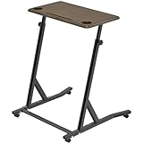 SELEWARE Bike Trainer Fitness Desk Cycle Desk Portable Workstation Standing Desk with Sturdy Triangle Construction Height Adjustable from 3 to 4 ft