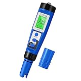 YINMIK pH Salt Meter 5 in 1 pH TDS EC Salinity Tester for Pool Spa Aquarium Hydroponic Saltwater Digital pH and PPM Tester for Household Drinking Water Hot Tub Home Brewing Fish Tank
