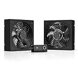 AC Infinity Rack ROOF Fan KIT, Quiet Dual-Fans with Speed Controller, for Cooling AV, Home Theater, Network 19” Racks