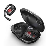 PSIER Open Ear Headphones, Bluetooth 5.3 Wireless Earbuds with LED Digital Display 40Hrs Playtime Earbuds, Premium Sound True Wireless Open Ear Earbuds with Earhooks for Running, Sports and Workouts