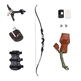 SinoArt 66' Metal Riser Takedown Recurve Bow Adult Archery Competition Athletic Bow Weights 20 22 24 26 28 30 32 34 36 LB Right Handed Archery Kit(36Lbs, Left Hand)