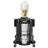 Dewalt Separator with 10 Gal Stainless Steel Tank, 99.5% Efficiency, High-Performance Cycle Powder Filter, Dust Cyclone Collector, DXVCS003, 1 Unit, White