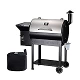 Z Grills Wood Pellet Grill & Smoker, 8 in 1 BBQ Grill for Outdoor Cooking, Auto Temperature Control, 697 sq in Cooking Area, 7002E