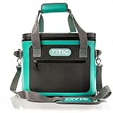 RTIC Soft Cooler 30 Can, Insulated Bag Portable Ice Chest Box for Lunch, Beach, Drink, Beverage, Travel, Camping, Picnic, Car, Trips, Floating Cooler Leak-Proof with Zipper, Seafoam Green