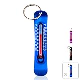 Sun Company Brrr-ometer - Snowsport Zipper Pull Thermometer for Jacket, Parka, or Backpack | Mini Outdoor Skiing & Snowboarding Keychain Thermometer