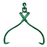 Timber Claw Hook, 18in - Log Lifting Tongs Heavy Duty Grapple Timber Claw, Lumber Skidding Tongs Logging Grabber 18' Jaw Opening