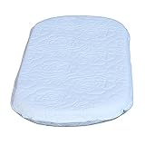 Colgate Mattress Cradle & Bassinet Mattress - GREENGUARD Gold Certified, Reversible Bassinet Pad with 2” Thickness, Wrapped in Waterproof Quilted Cover - 15” X 30” X 2”