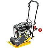 TECSPACE 7.0 HP Plate Compactor, 212 CC Gas Engine 5500 VPM, 2600 lbs Force Vibratory Compaction Tamper with 17' x 15' Plate for Walkways, Patios, Asphalts, Paver Landscaping
