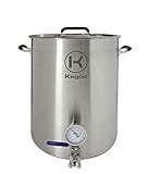 Kegco 3PXBK15-T3 Brew Kettle, 15 Gallon, Stainless Steel
