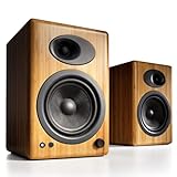 Audioengine A5 Powered Desktop Speakers - 150W Stereo Computer Speakers and Home Music Sound System (Bamboo, Pair)