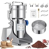 LEEVOT Electric Grain Mill Grinder, 300g Commercial Spice Grinder 1500W Stainless Steel Pulverizer Dry Grinder Grinding Machine (300g Swing Type)