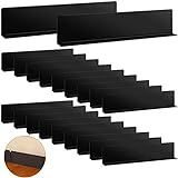 20 Pcs Under Couch Toy Blocker Black Couch Blocker for Pets Bumper for Under Furniture Baffle Board with Strong Adhesive Adjustable Guard to Stop Going Under Sofa Couch Bed, Easy Install (3.2 Inch)