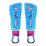 Vizari Frost Soccer Shin Guards - Unique Graphic Lightweight PP Shell - Hard Shell Protection - Foam-Padded Football Shin Pads for Comfort - Adult and Kids Soccer Shin Guards with Adjustable Straps