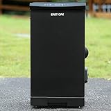 EAST OAK 30-inch Electric Smoker with Side Wood Chip Loader, 725 sq inches, Extra Long Consistent Smoking Smokers with Digital Control and 4 Removable Racks for Outdoor Kitchen, BBQ, Backyard, Black
