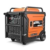 GENMAX Portable Inverter Generator, 9000W Super Quiet Gas Powered Engine with Parallel Capability, Remote/Electric Start, Digital Display,EPA Compliant，CO Alarm Ideal for Home Backup Power (GM9000iE)