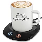 Ingecafea Upgrade Coffee Mug Warmer, Smart Coffee Warmer for Desk Use, 4 Temperature Settings & 4 Hours Auto Shut Off, Large Surface Coffee Cup Warmer for Coffee, Milk, Tea
