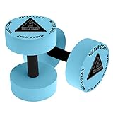 Water Gear Resistance Bells - Water Fitness and Pool Exercise - Intense Workout Without Added Stress - Easy on Joints (AQUA, 40% Resistance)
