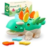 Toddler Montessori Toys Educational Dinosaur Game Learning Activities - Gifts for 6 9 12 18 Month Age 1 2 3 4 One Year Old Boy Girl Kid Birthday - Baby Sensory Fine Motor Skills Developmental Toys