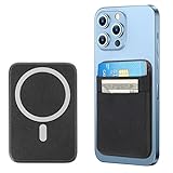 SHANSHUI Wallet Compatible for Magsafe, Magnetic Phone Wallet Card Holder for Back of Phone Compatible for iPhone 14/13/12 Mini/Plus/Pro/Pro Max & Magsafe case Black