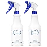 Bealee Plastic Spray Bottle, Empty Spray Bottles (2 Pack 24 Oz), All-Purpose Sprayer for Cleaning Solutions, Bleach Spray, Planting, BBQ, Mist & Stream Water Spraying Bottle with Adjustable Nozzle