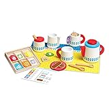 Melissa & Doug 20-Piece Steep and Serve Wooden Tea Set - Play Food and Kitchen Accessories | Play Tea Set, Pretend Play Tea Set Toy For Kids Ages 3+