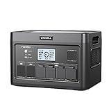 Portable Power Station 2400W, 1843Wh LiFePO4 Solar Generator UPS Home Battery Backup Power w/4 2400W AC Outlets (4800W Peak),2 PD100W, 2Hrs Fast Charging for Outdoor Camping, RV Travel,Emergency