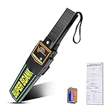 Small Handheld Metal Detector Security Wand Safety Bars,Portable Battery Powered Adjustable Sensitivity, Sound Vibration Alarms,Security Scanner Detects Weapons,Knives,Screw