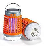 Zaptek Mosquito Zapper, 2023 New Buzz Blast Pro with Light and The Fan, Mosquito Zapper Outdoor with Removable Tray and Protective Mesh, Solar and USB Charging, for Outdoor Indoor (1pcs)